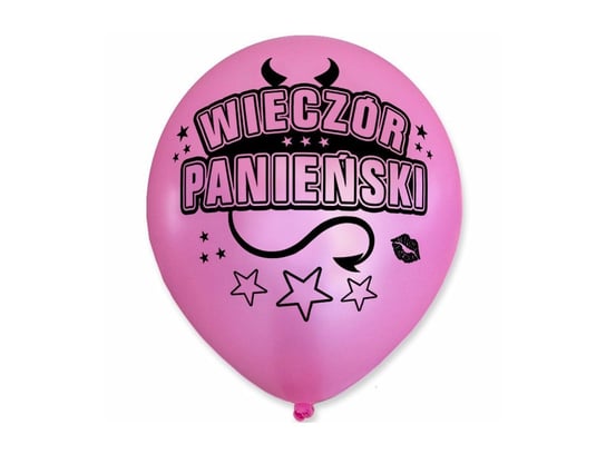 Balon z napisem na wieczór panieński - 30 cm - 5 szt. DP