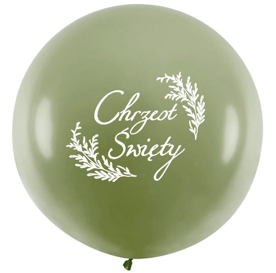 Balon zielony "Chrzest Święty" 45 cm 1 szt. somgo