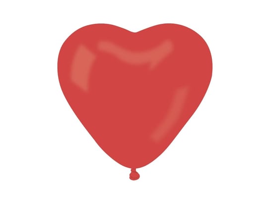 Baloniki czerwone serca - 25 cm - 10 szt. Gemar
