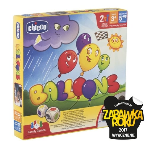 Baloniki, gra edukacyjna, Chicco Chicco