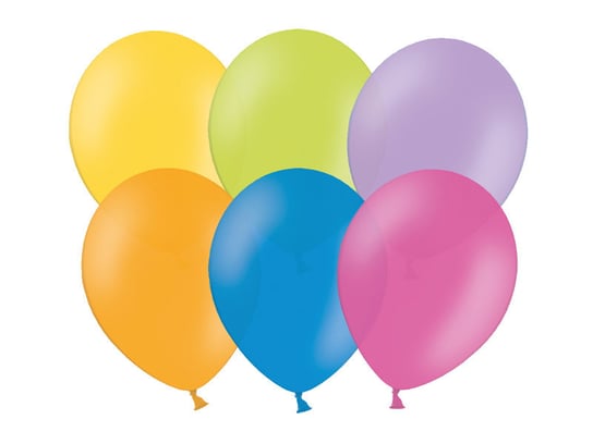 Balony 14" BEL kolorowe pastelowe  MIX 100 sztuk PartyDeco