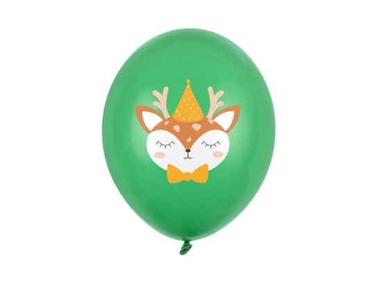 Balony 30 cm, Jelonek, Pastel Emerald Green (1 op. / 50 szt.) Party Deco
