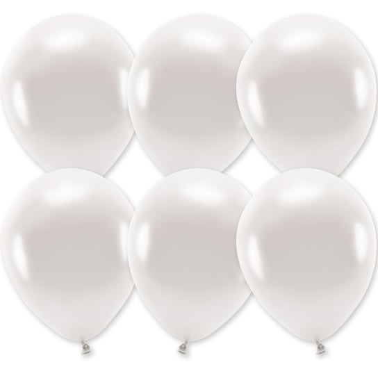 Balony 5" metaliczne, białe perłowe, deep pearl 40 szt. somgo