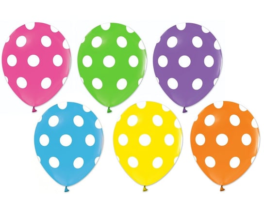 Balony Beauty&Charm - Grochy, pastel różnokolorowy 12"/ 50 szt. Beauty & Charm