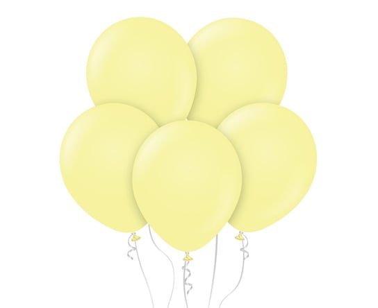 Balony Beauty&Charm, Makaronowe Żółte 12"/ 50 Szt. GoDan