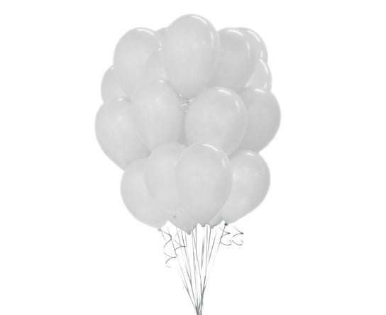 Balony Beauty&Charm, metaliki białe 12"/ 50 szt. Beauty & Charm