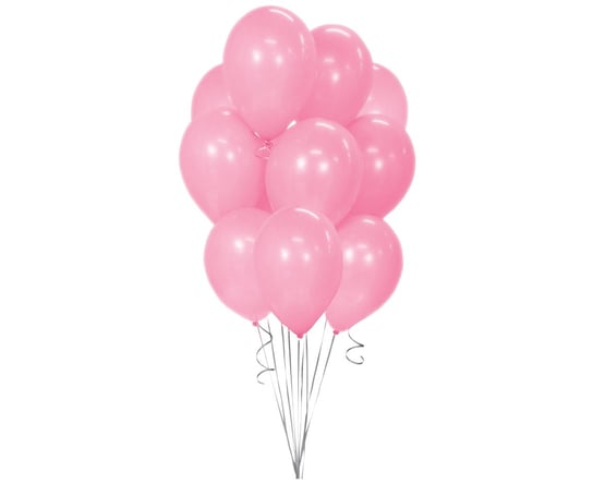 Balony Beauty&Charm, metaliki różowe 12"/ 10 szt. Beauty & Charm