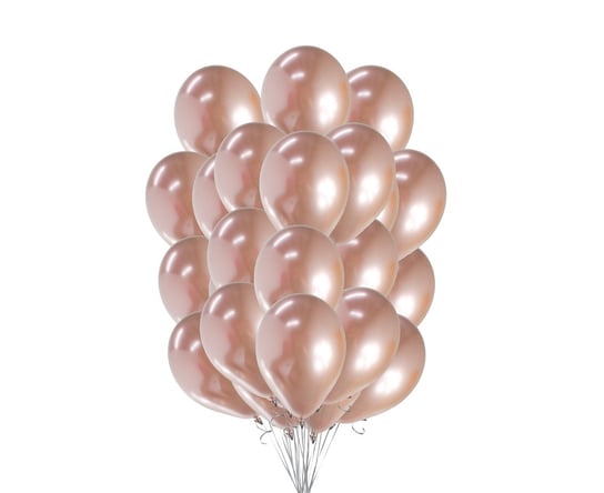 Balony Beauty&Charm, metaliki różowo-złote 12"/ 50 szt. Beauty & Charm