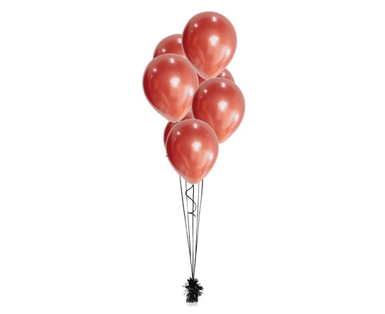 Balony Beauty&Charm, platynowe czerwone 12 cali/ 7 szt. GODAN