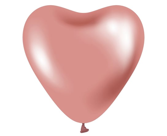 Balony Beauty&Charm, platynowe różowe serca 12"/ 6 szt. Beauty & Charm