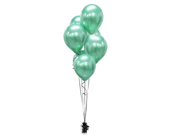 Balony Beauty&Charm, platynowe zielone 12"/ 7 szt. GoDan