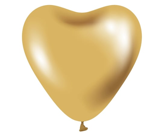 Balony Beauty&Charm, platynowe złote serca 12"/ 6 szt. Gemar