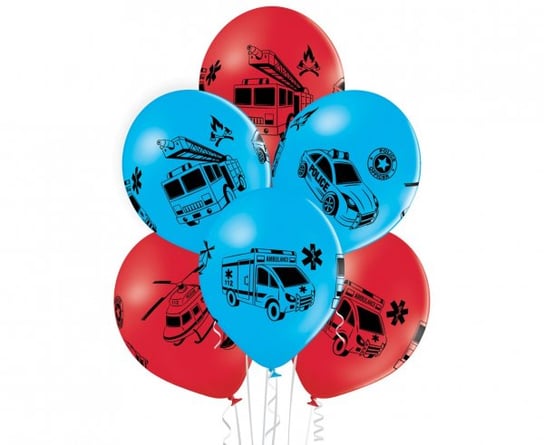Balony Belbal Straż Policja Na Ratunek 30 Cm 6 Szt BELBAL