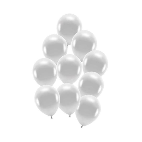 Balony błyszczące srebrne 23cm - 10 sztuk Inna marka