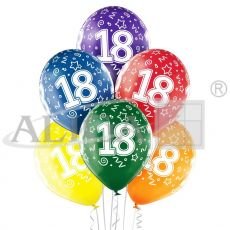 Balony Bn06-405 - 18 Urodziny 6 Szt. Aliga ALIGA