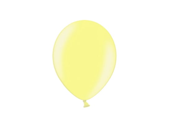 Balony, Celebration Metalic, żółte, 9", 100 sztuk PartyDeco