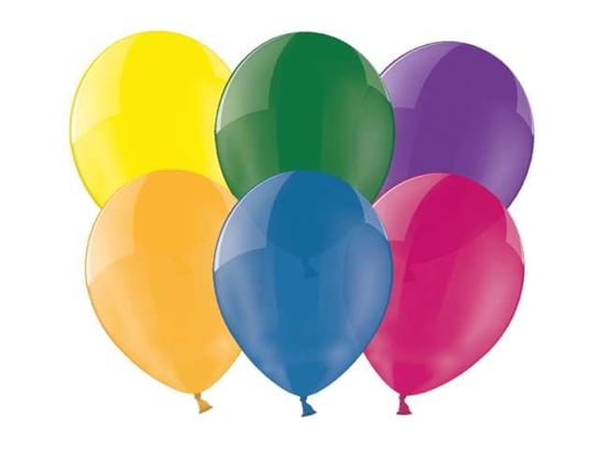 Balony, Crystal, 10", mix kolorów, 100 sztuk BELBAL