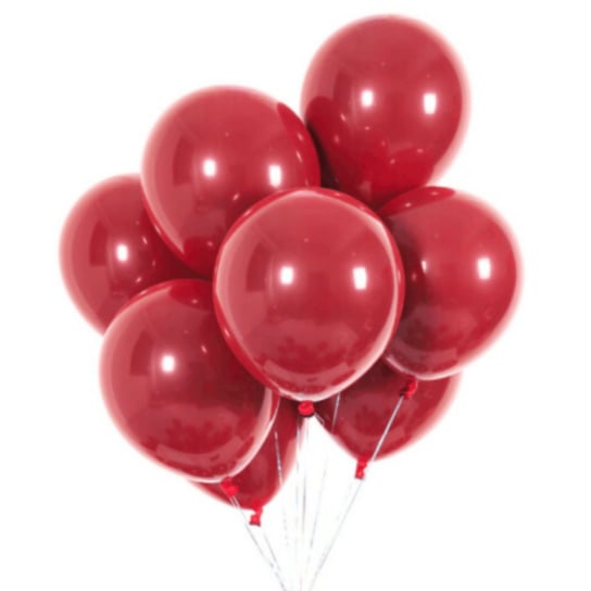 Balony czerwone okrągłe walentynki 50 sztuk JAMKO