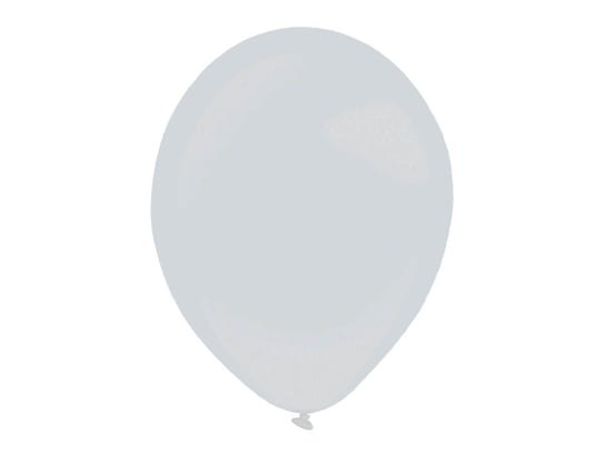Balony dla dekoratorów lateksowe metaliczne - srebrne - 35 cm - 50 szt. Amscan