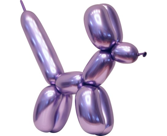 Balony do modelowania Beauty&Charm, platynowe, fioletowe, 50 sztuk Gemar