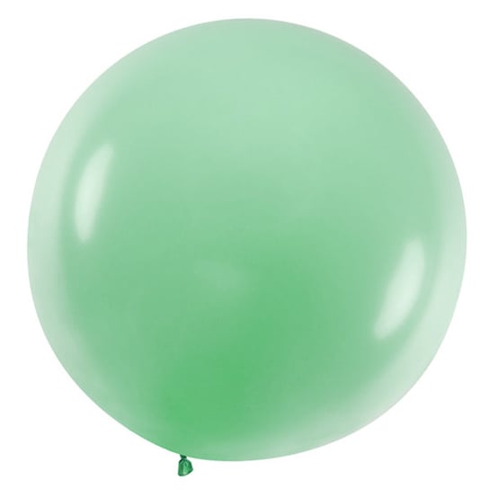 Balony Duże okrągłe zielone miętowe kula 48cm 5szt Inna marka