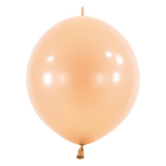 Balony E-Link Brzoskwiniowe Blush z łącznikiem, 15cm, 100 szt. AMSCAN