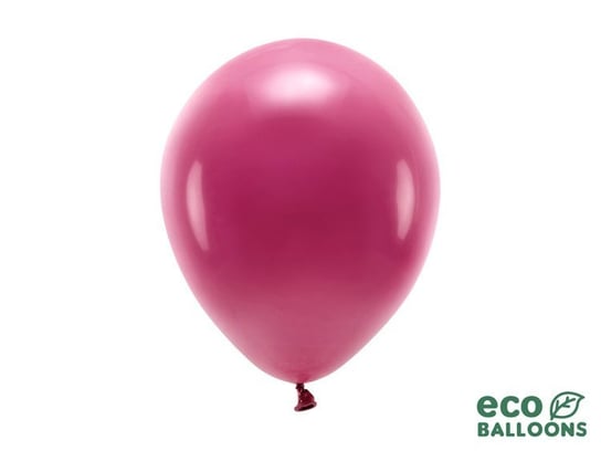 Balony eco 26cm pastelowe, bordo (1 op. / 10 szt.) PartyDeco