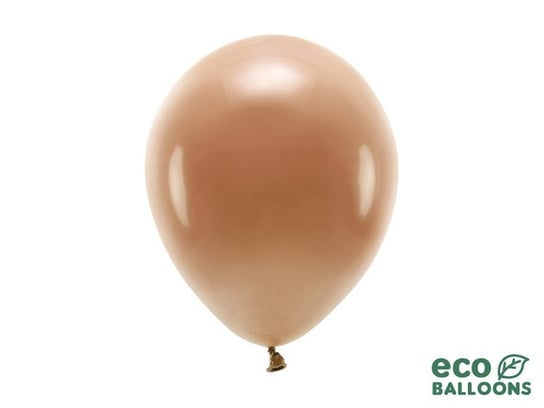 Balony eco 26cm pastelowe czekoladowy brąz 10 szt. PartyDeco