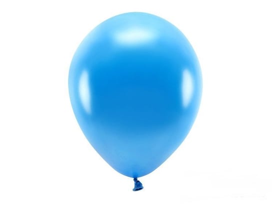 Balony eco 30cm metalizowane, niebieski (10 szt.) PartyDeco