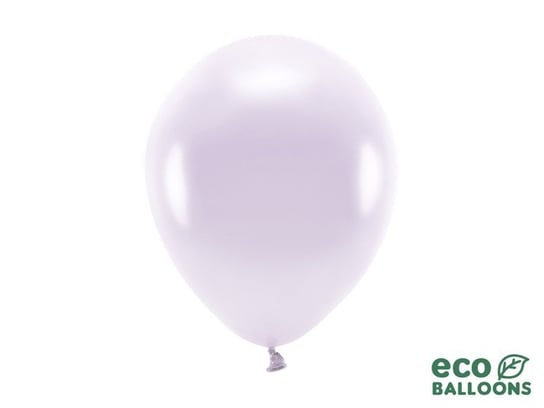 Balony Eco metalizowane, 26 cm, liliowe, 10 sztuk PartyDeco