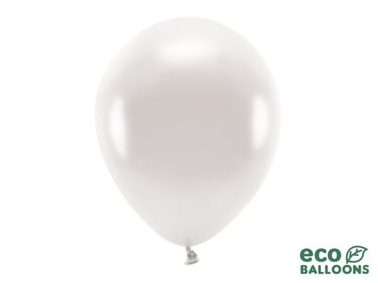 Balony Eco, metalizowane, perłowy, 10 sztuk PartyDeco