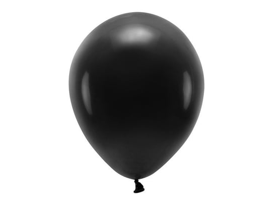 Balony Eco, pastelowe, 30 cm, czarne, 10 sztuk PartyDeco