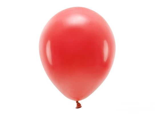 Balony Eco, pastelowe, czerwone ,10 sztuk PartyDeco