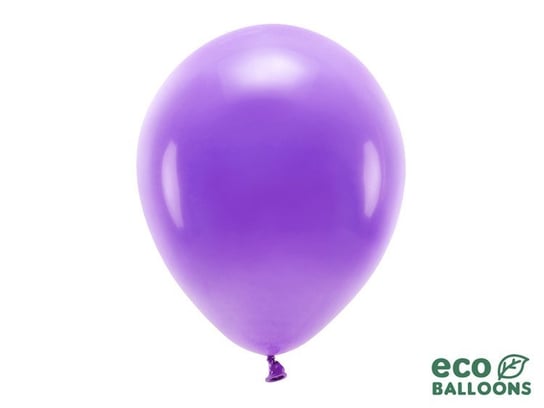 Balony Eco pastelowe, fioletowe, 30 cm, 10 sztuk PartyDeco