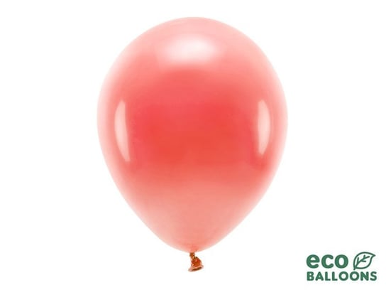 Balony eco pastelowe, koralowe, 30 cm, 10 sztuk PartyDeco