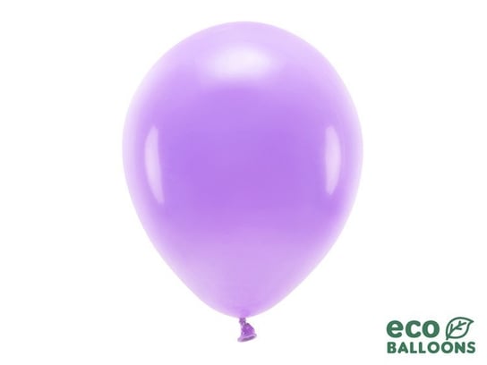 Balony Eco pastelowe, lawendowe, 30 cm, 10 sztuk PartyDeco