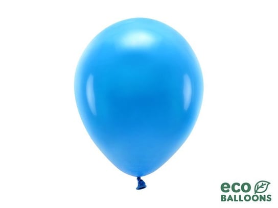 Balony Eco pastelowe, niebieski, 26 cm, 10 sztuk PartyDeco