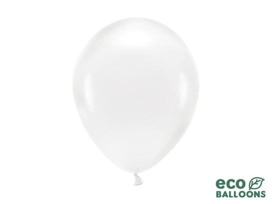Balony Eco, transparentny, 26 cm, 10 sztuk PartyDeco