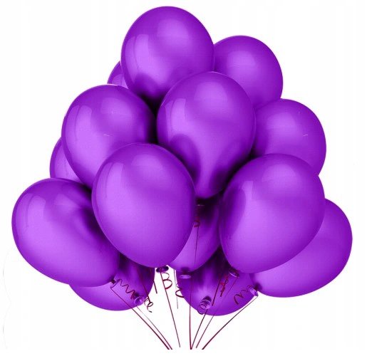 Balony fioletowe metaliczne na urodziny Zestaw Fioletowych Balonów 20szt Szafran Limited