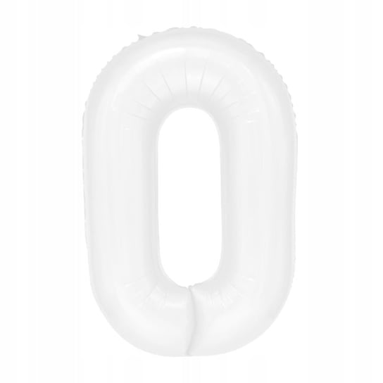 Balony foliowe białe 100cm 0, 1 szt. PartyPal