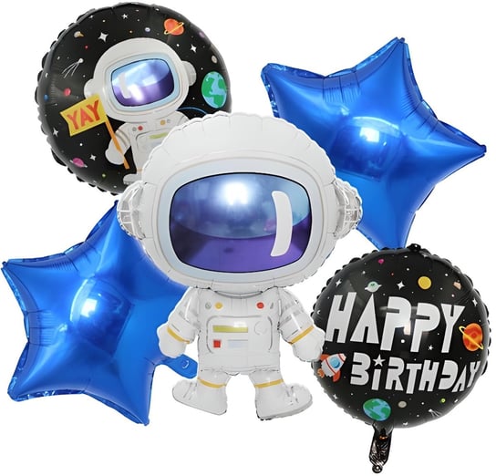 Balony Foliowe Kosmos Astronauta Urodziny Hel Duże Hopki