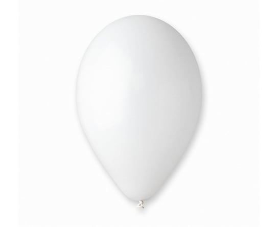 Balony G120 Pastel 13" - Białe 01/ 50 Szt. Gemar