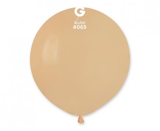 Balony G150 pastelowe, 19", cieliste, 50 sztuk Gemar