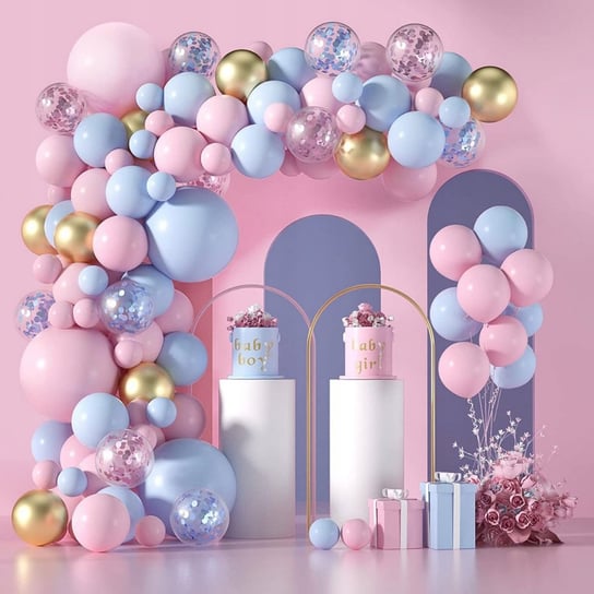 Balony girlanda balonowa różowa urodziny baby shower roczek dekoracje xxl SNM