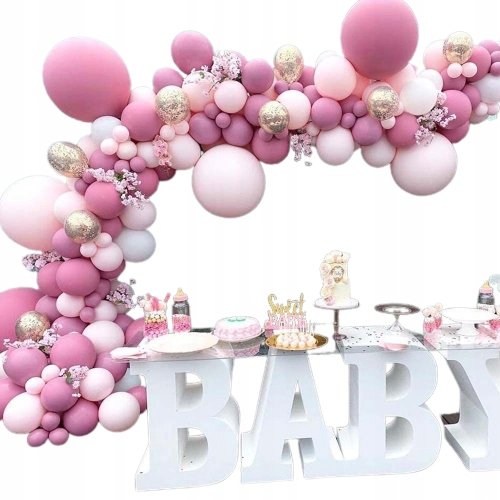 Balony Girlanda Dekoracyjna Róż Wesele Komunia Baby Shower Inna marka