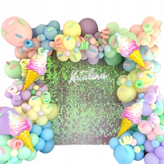 Balony girlanda urodziny kolorowa pastelowa lody Inna marka
