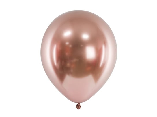 Balony Glossy 30cm, różowe złoto (1 op. / 10 szt.) PartyDeco