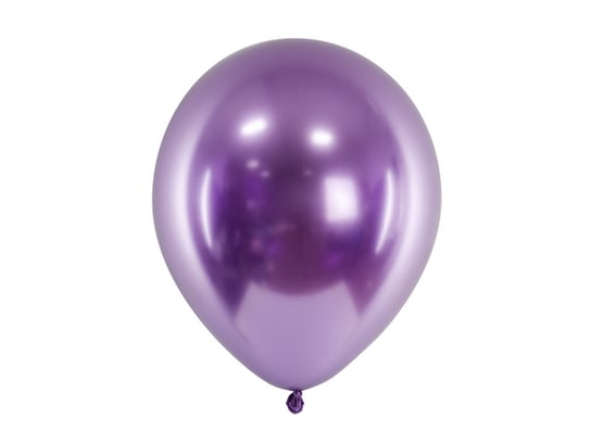 Balony Glossy, efekt chromu, kolor fiolet, 50 sztuk PartyDeco