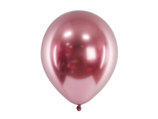 Balony Glossy, efekt chromu, kolor różowe złoto, 50 sztuk PartyDeco