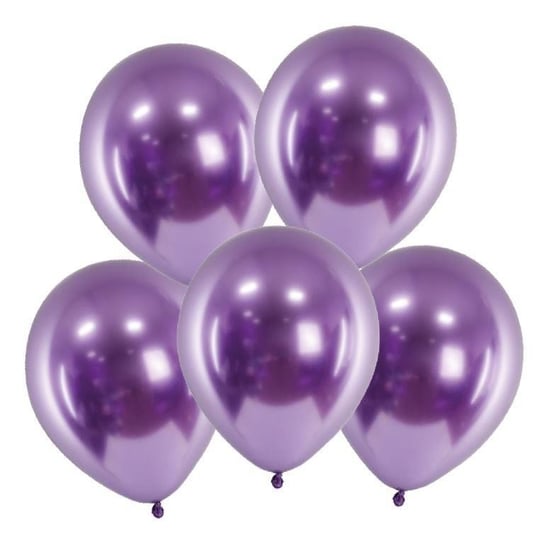 Balony Glossy Fioletowe - 5 Sztuk Chromowane Błyszczące Inna marka